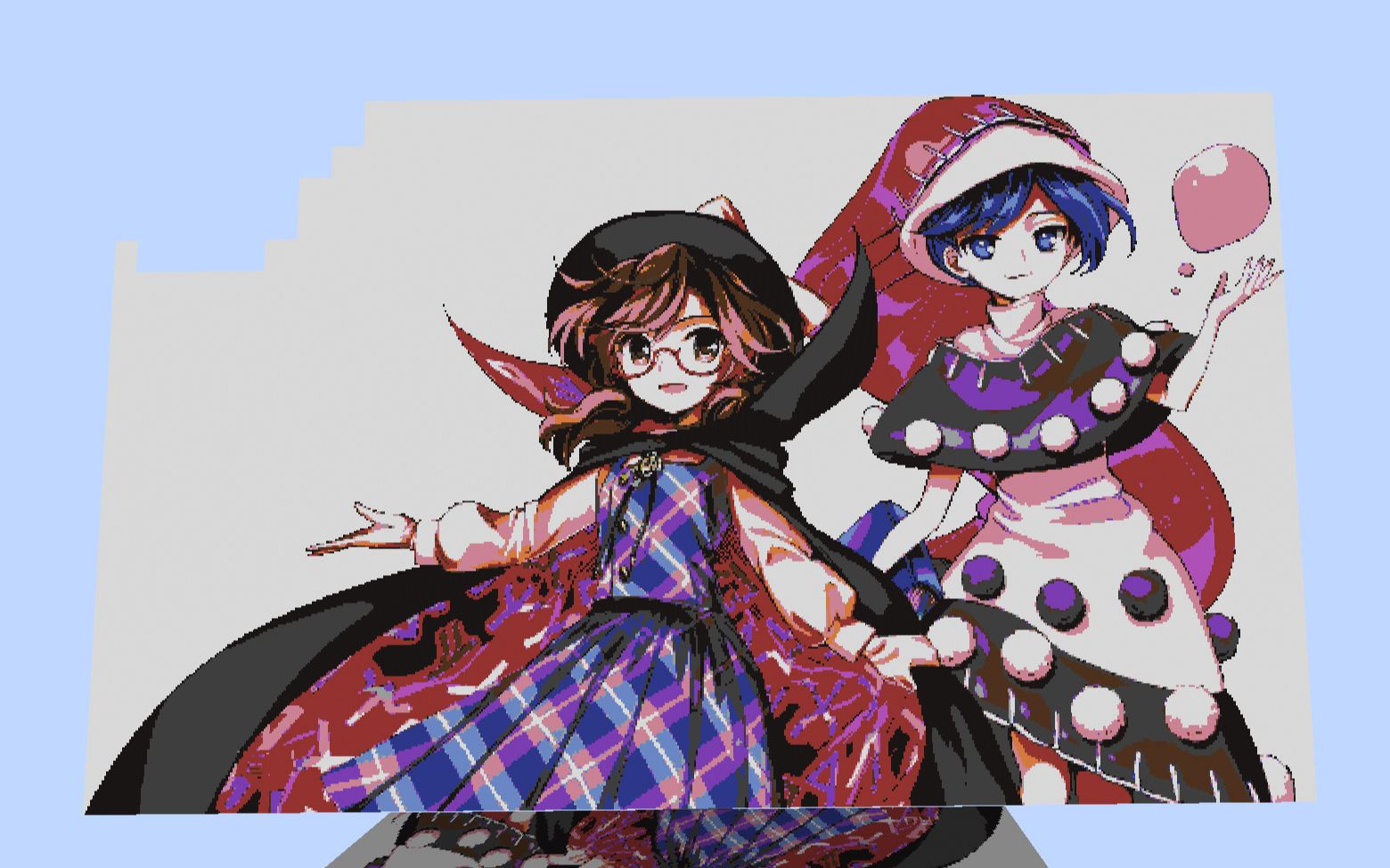 东方project宇佐见堇子哆来咪·苏伊特mc像素画展示.(mod制作)