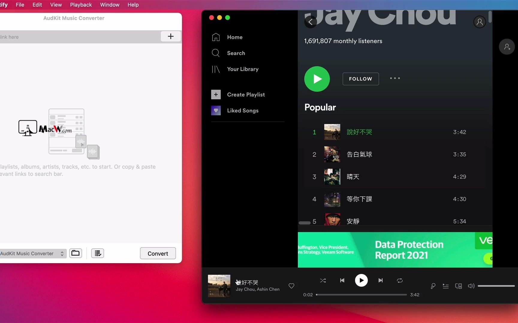 AudKit Spotify Music Converter for Mac(Spotify音乐转换器)哔哩哔哩bilibili