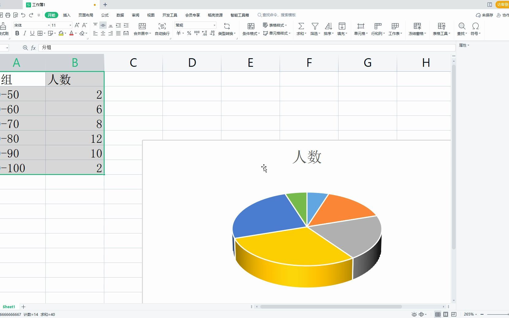 wps做饼状图图片