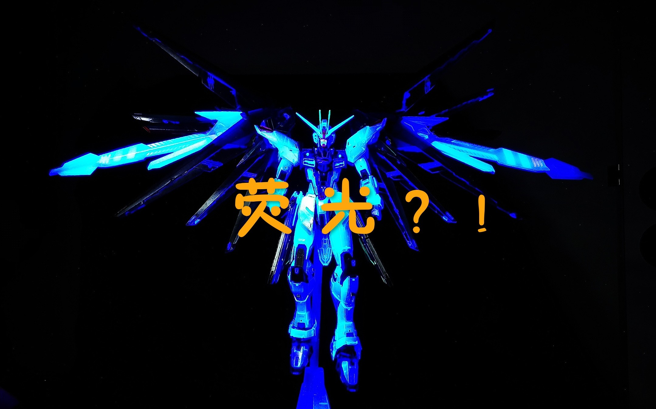 荧光高达台场限定版自由mg荧光发光效果