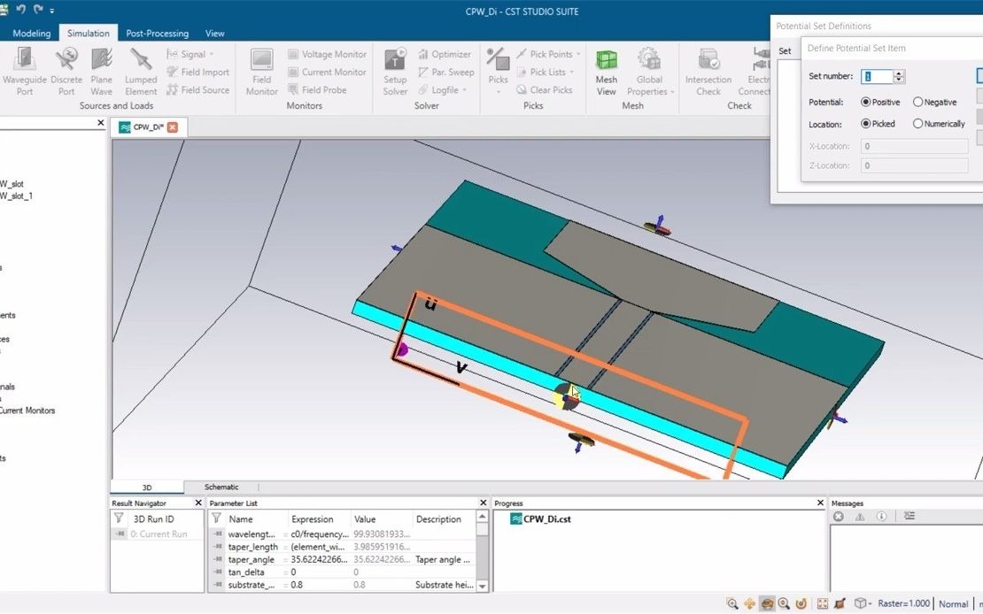 [图]How to design discrete port in CPW antenna in CST