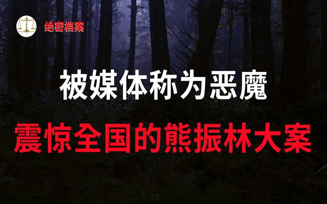 震惊全国的熊振林特大案,被媒体称为恶魔的犯罪嫌疑人,判处死刑剥夺政治权利终身  大案要案纪实录  绝密档案哔哩哔哩bilibili