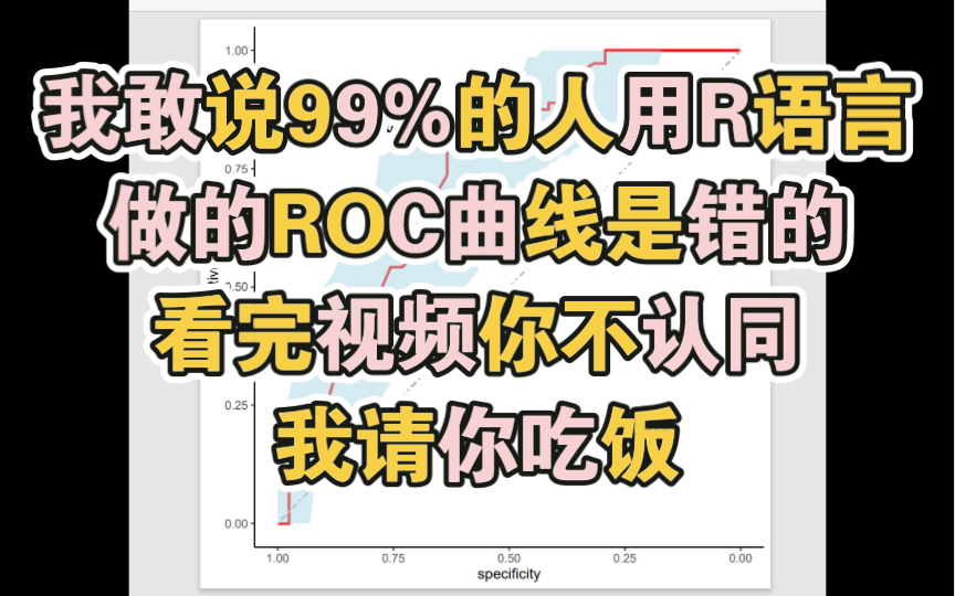 全网最最最详细的ROC教程/R语言保姆级教程哔哩哔哩bilibili