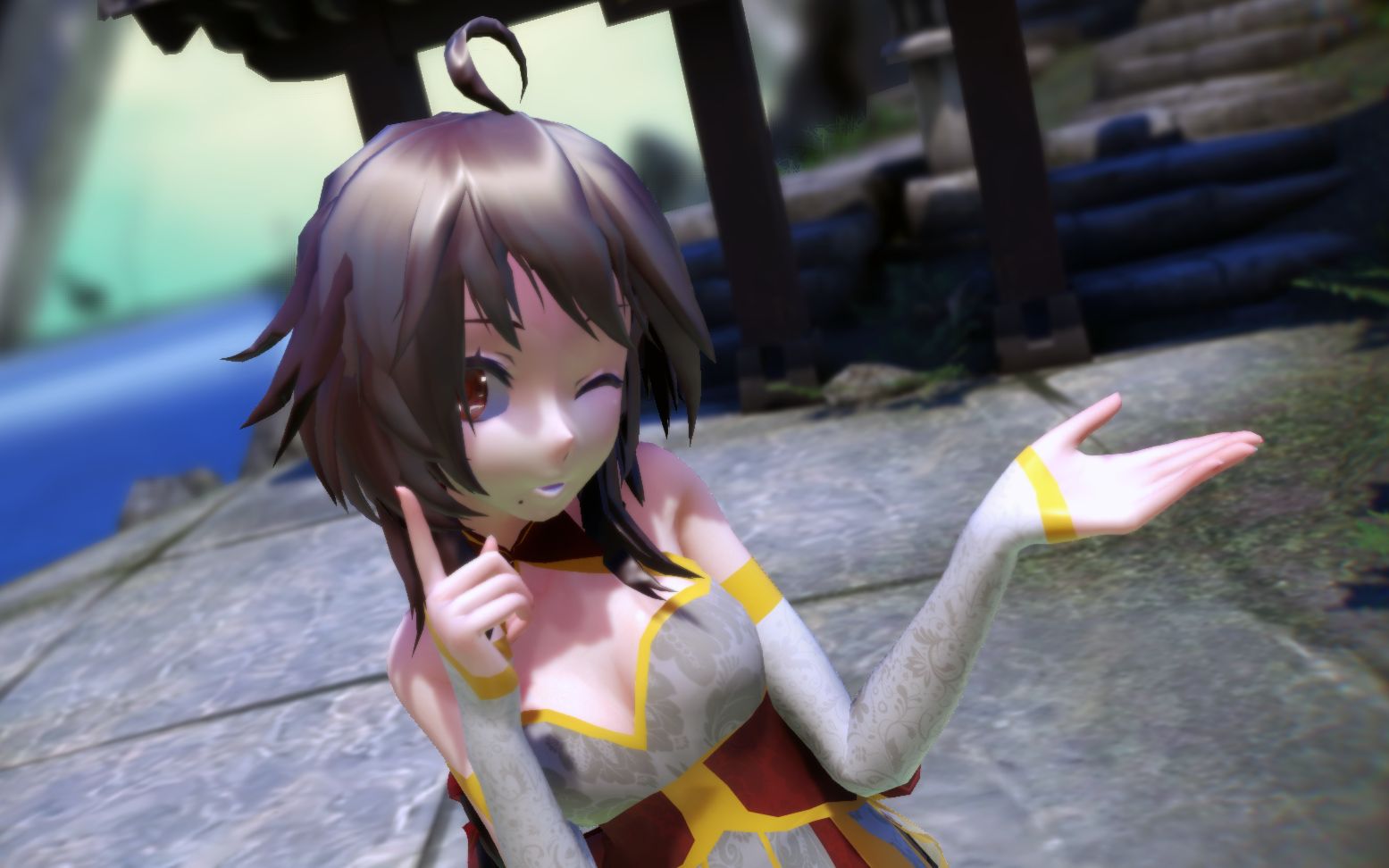 凤凰式旗袍乐正绫 【桃源恋歌】 ik渲染