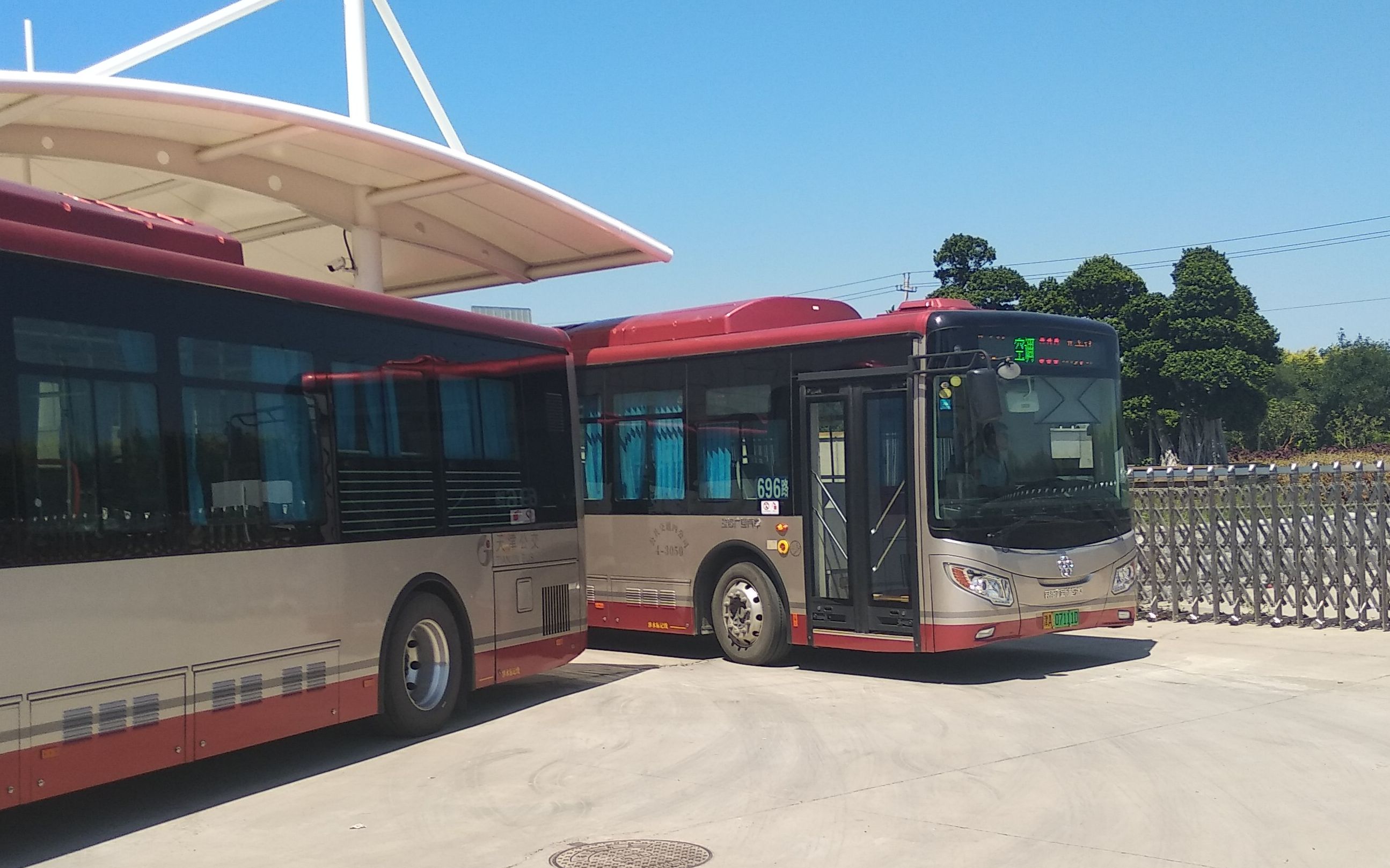 天津公交pov——696路(空港地铁公交站——大顺花卉公交站)