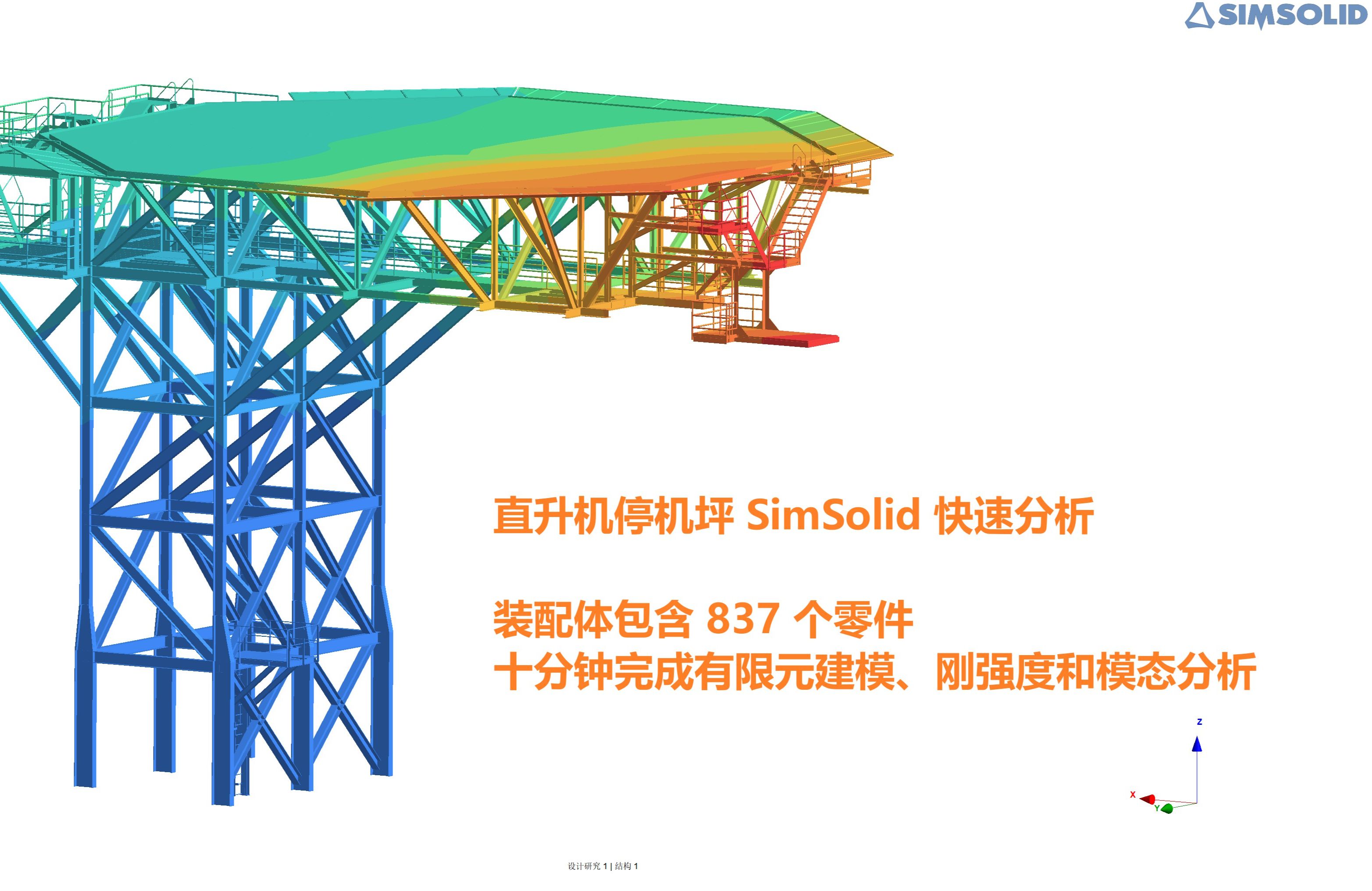 Altair SimSolid 直升机停机坪快速分析哔哩哔哩bilibili