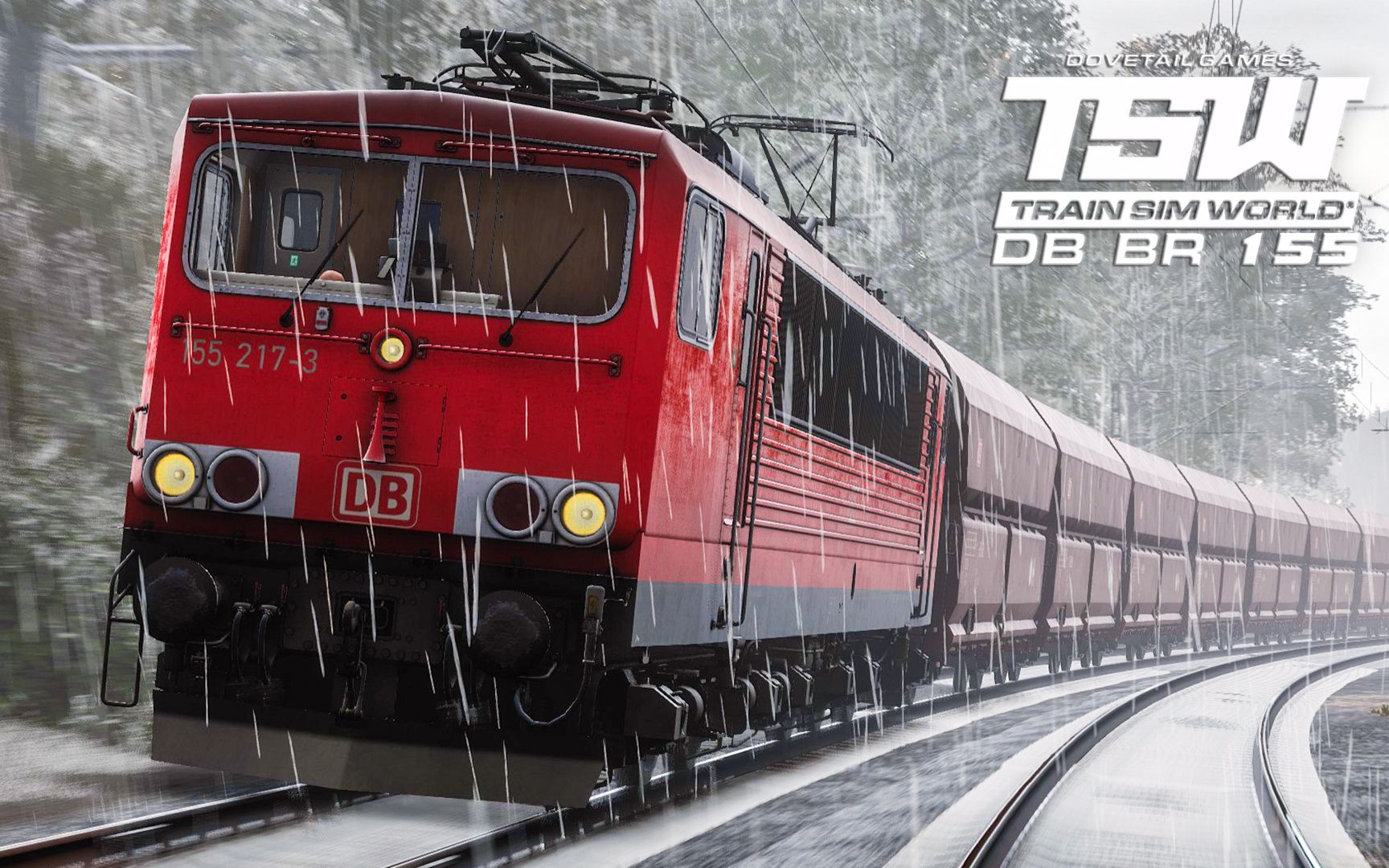 火车模拟世界 - db br 155 #1:雨中向发电站运送煤炭 | train sim