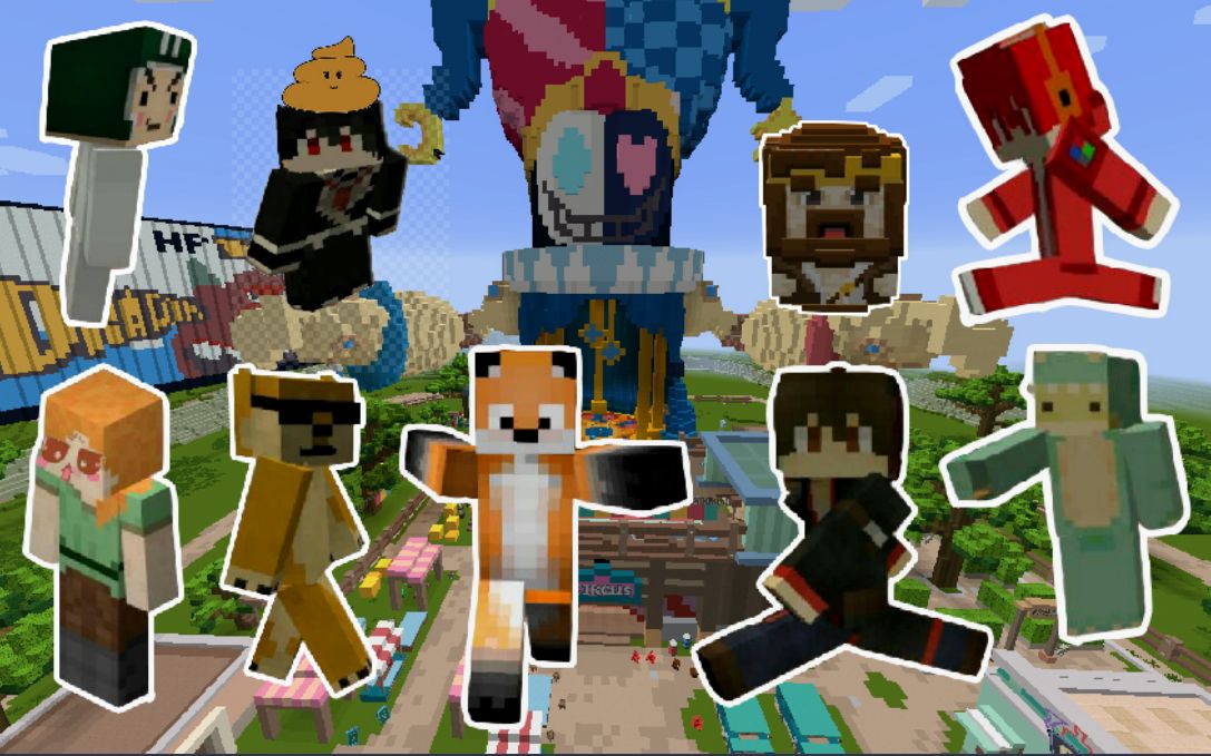 [图]【您这么玩 躲猫猫？】 8位UP主 PK 躲猫猫★多视角录制★Minecraft我的世界★全字幕★多人娱乐解说★全程高能★BY：罗杰R 火星的老王 轮胎Z