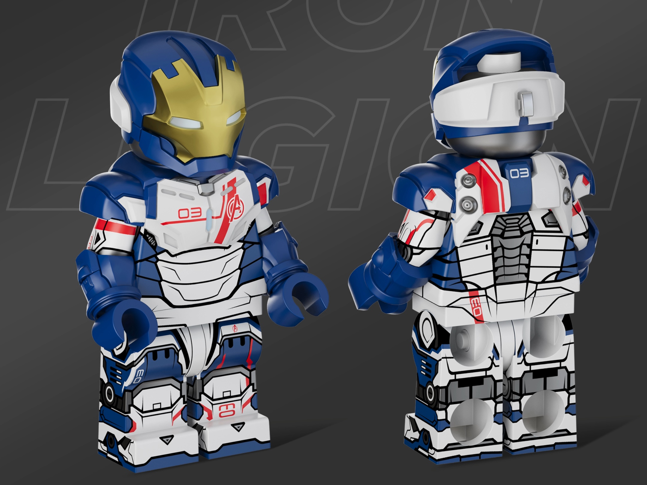 jin 钢铁侠系列,钢铁军团(出自复仇者联盟2奥创纪元)pad,磁力吸附可