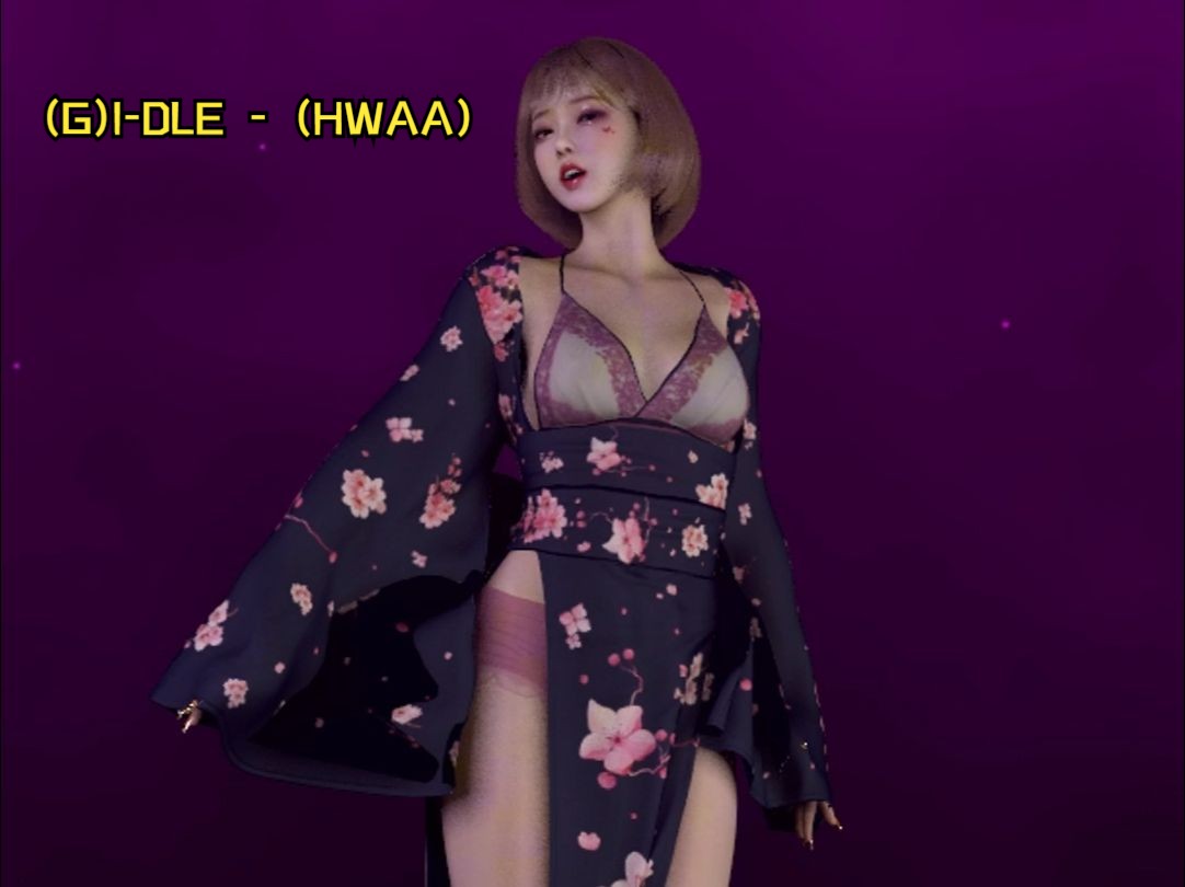 MMD (G)IDLE  火花(HWAA) 竖屏ver哔哩哔哩bilibili