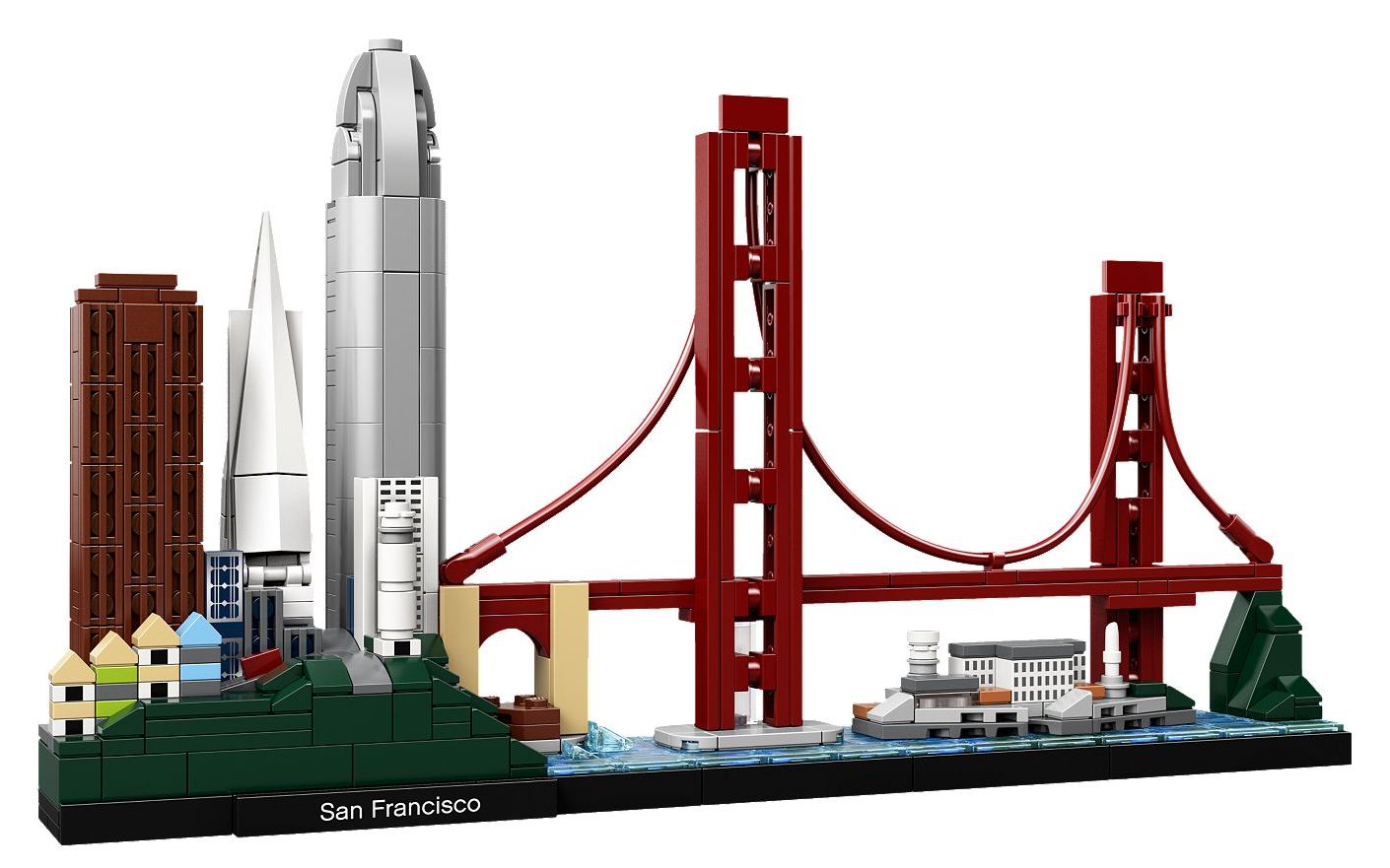 乐高lego21043建筑系列旧金山天际线拼搭搬砖视频