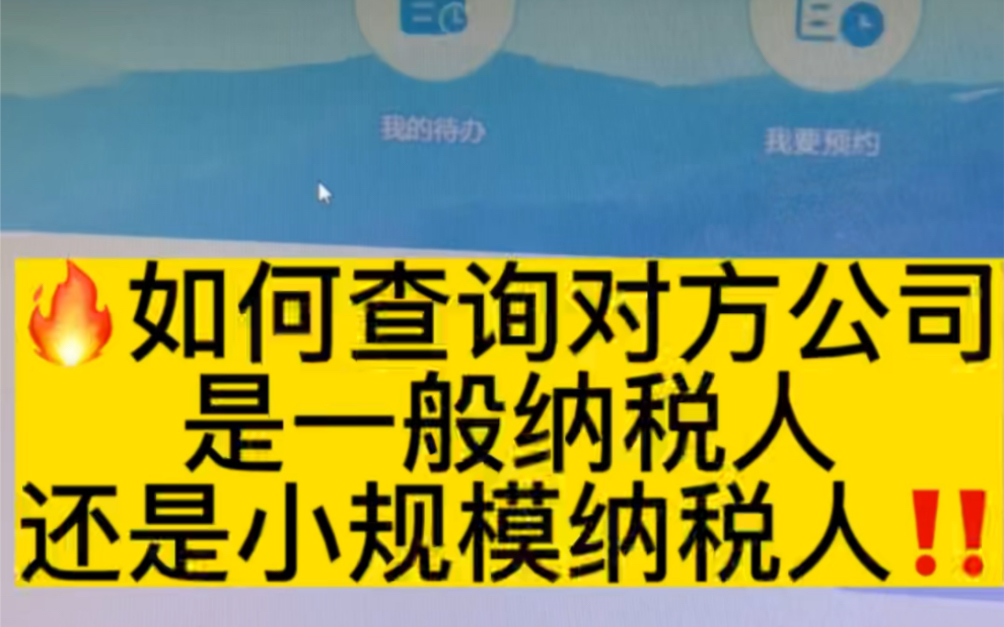 如何查询对方公司,是一般纳税人还是小规模纳税人!哔哩哔哩bilibili