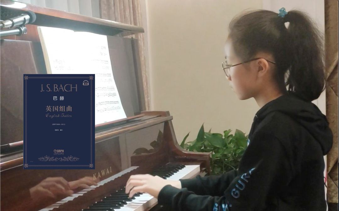 [图]【钢琴】2022.3.26 练习4-巴赫英国组曲 第二组曲 BWV807 前奏曲 1-4页练习 72♪