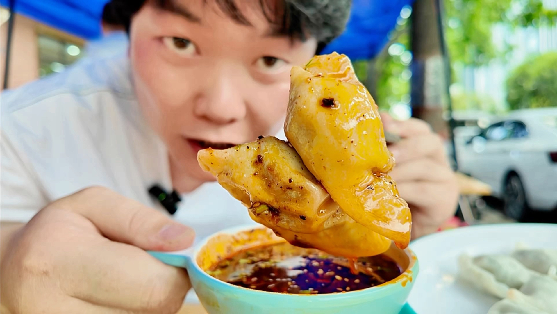 西安饺子免费续，17块整盘茴香大肉饺子，免费加一口一个太爽了