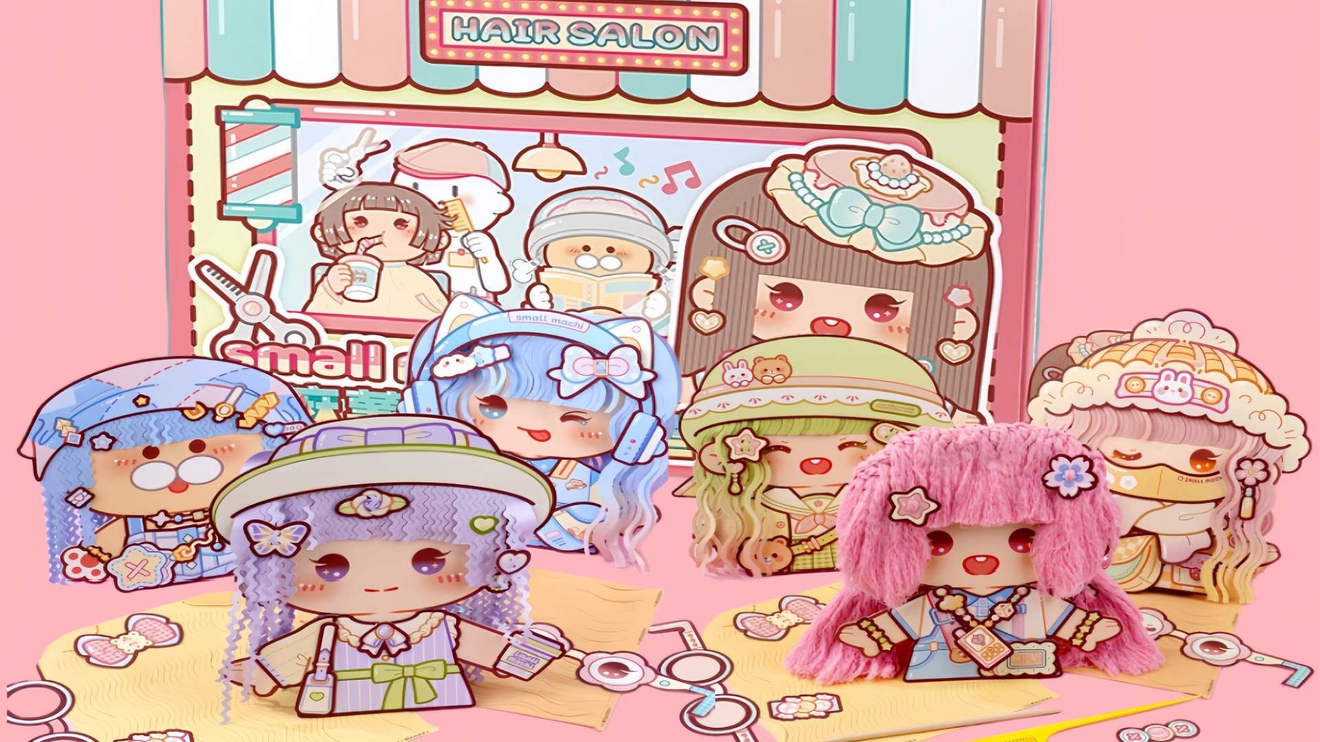 安静书 小麻薯 百变造型屋 立体安静书 魔发师 剪发贴纸 声控 白噪音