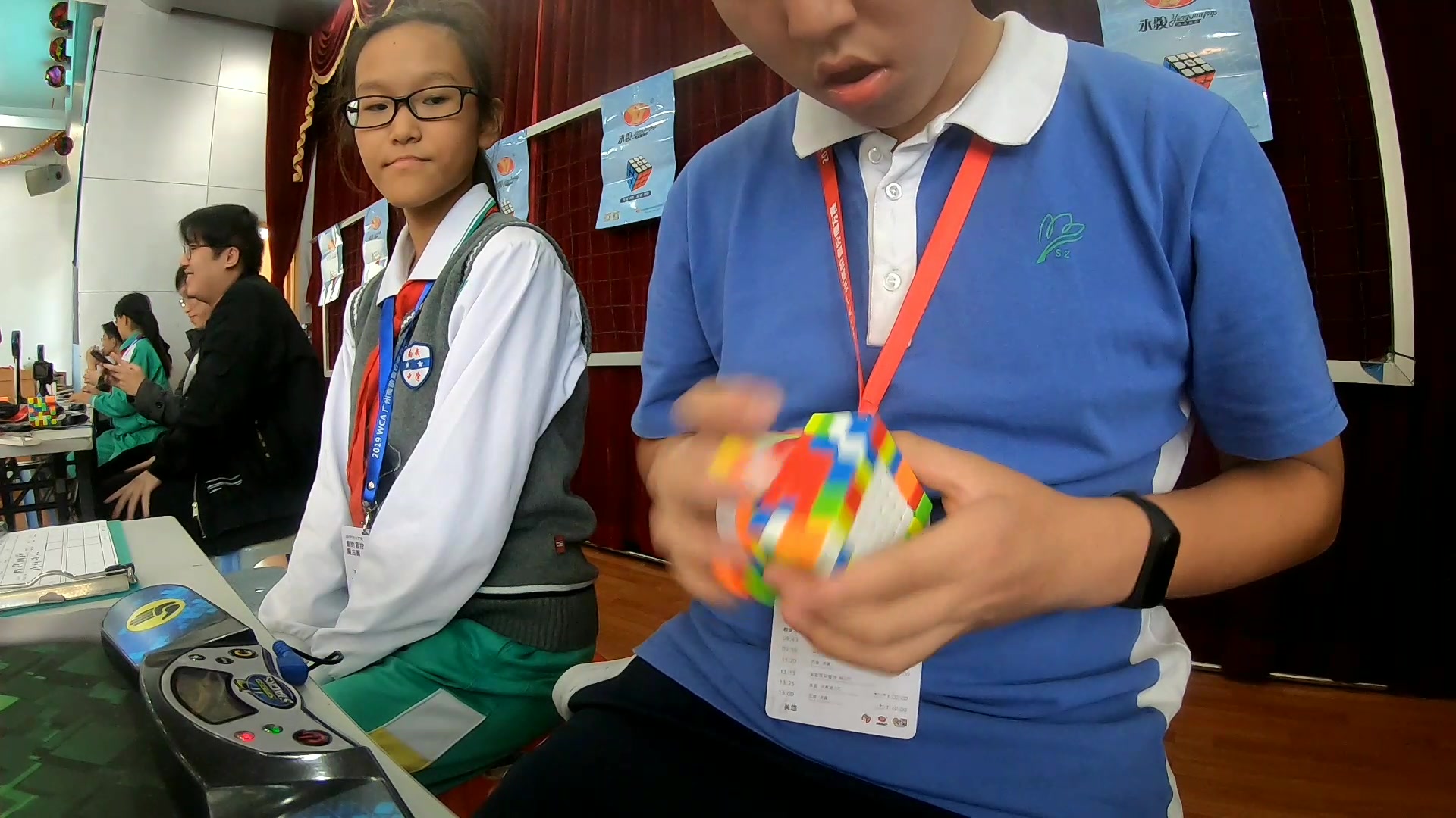 2019wca广州高阶盲拧魔方赛七阶初赛平均41784单次41436