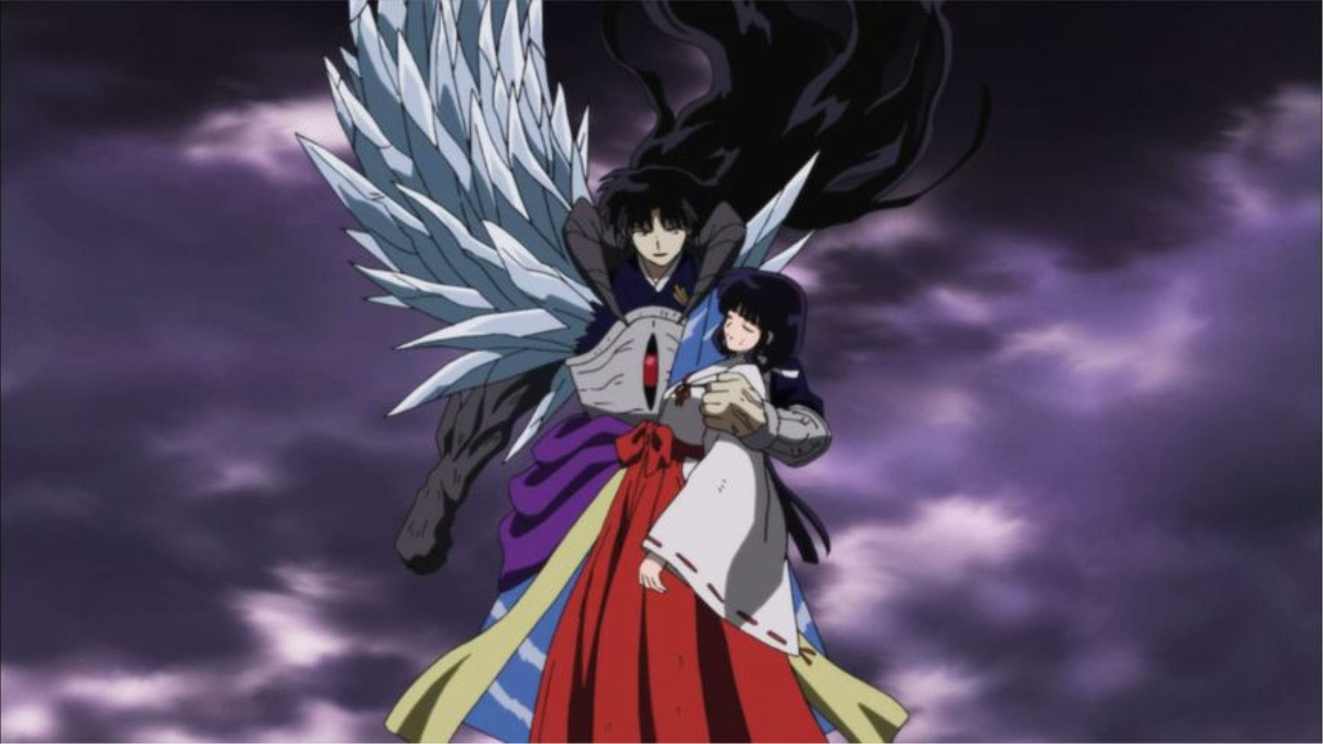 桔梗拼命与奈落打的最后一战,没想到还是输给了奈落