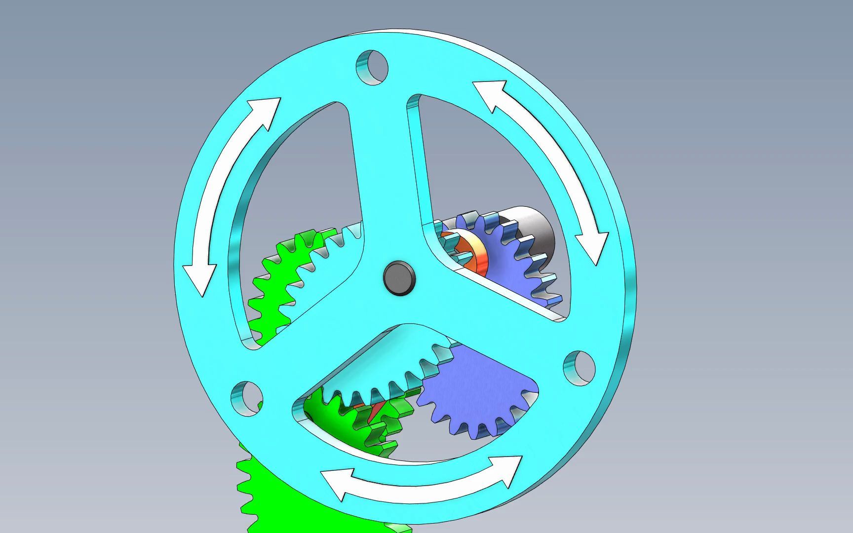 椭圆行星齿轮(纯动画)