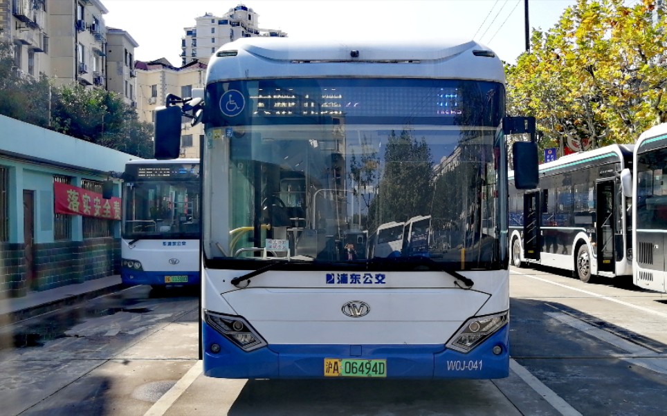 (浦东金高)上海大桥五线公交车终点站栖山路德平路离站(栖山路德平路