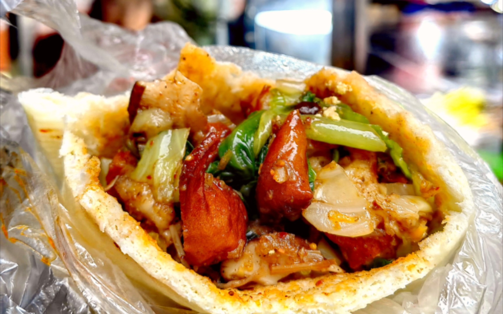 塞满炸串口袋馍不得香晕喽🍢葱葱豆腐辣餐包🍘歪嘴小汉堡🍔没有