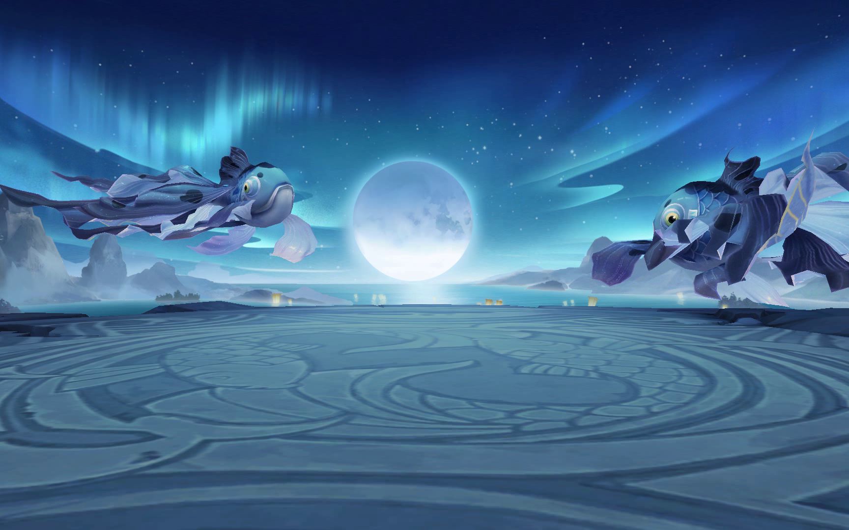 战斗场景品质升级伞妖结界斗鱼之地幽谧竹林金鱼梦境黄泉阴界焰火道场