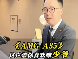 下载视频: AMG A35，这声浪你喜欢嘛，少爷？