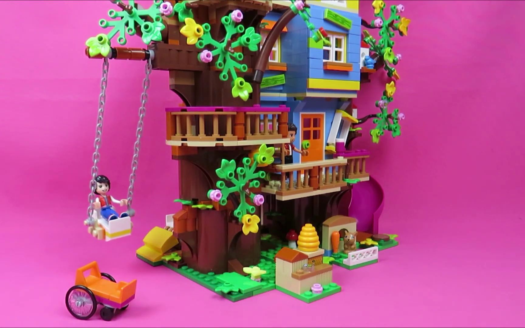乐高friends 树屋 friendship tree house 41703 速拼_哔哩哔哩_bili