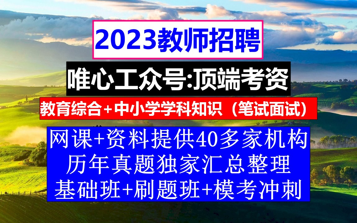 23年天津市教师招聘教育综合知识,教师招聘岗位信息表,教师招聘条件哔哩哔哩bilibili