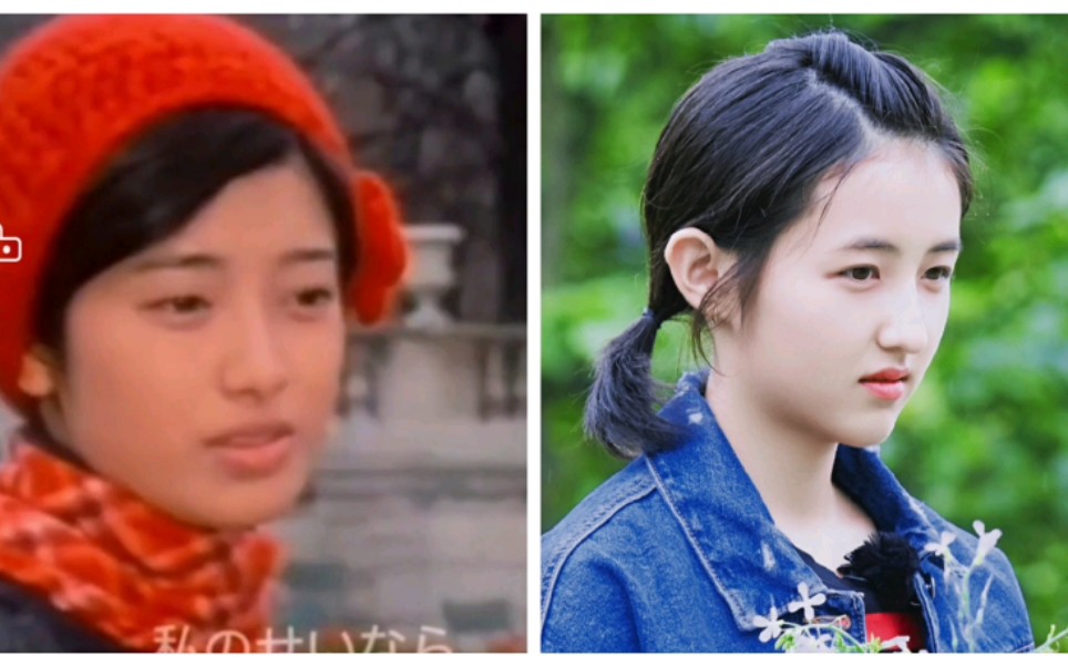 张子枫和山口百惠有那么一些神似