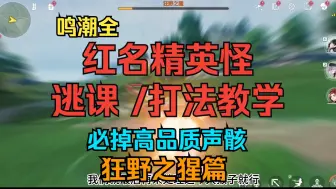 Download Video: 【公测新增LV120 狂野之猩】鸣潮 全红名精英怪 逃课/打法教学