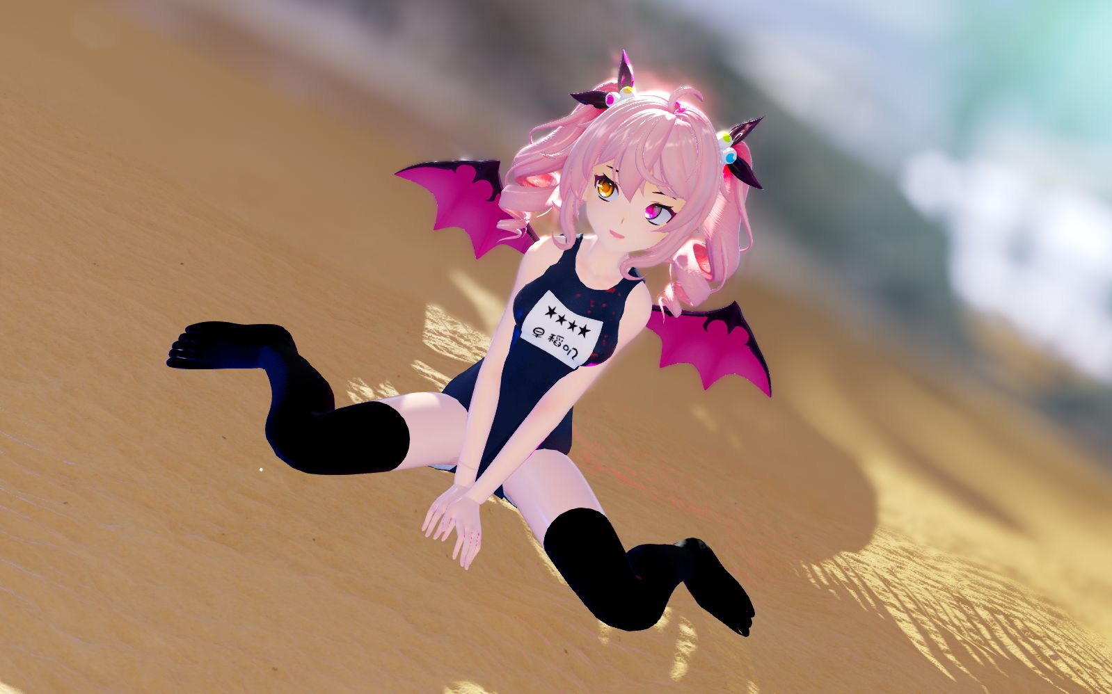 「早稻叽·mmd」当叽叽穿上黑丝和死库水后……「夏日泳装二创大赛」