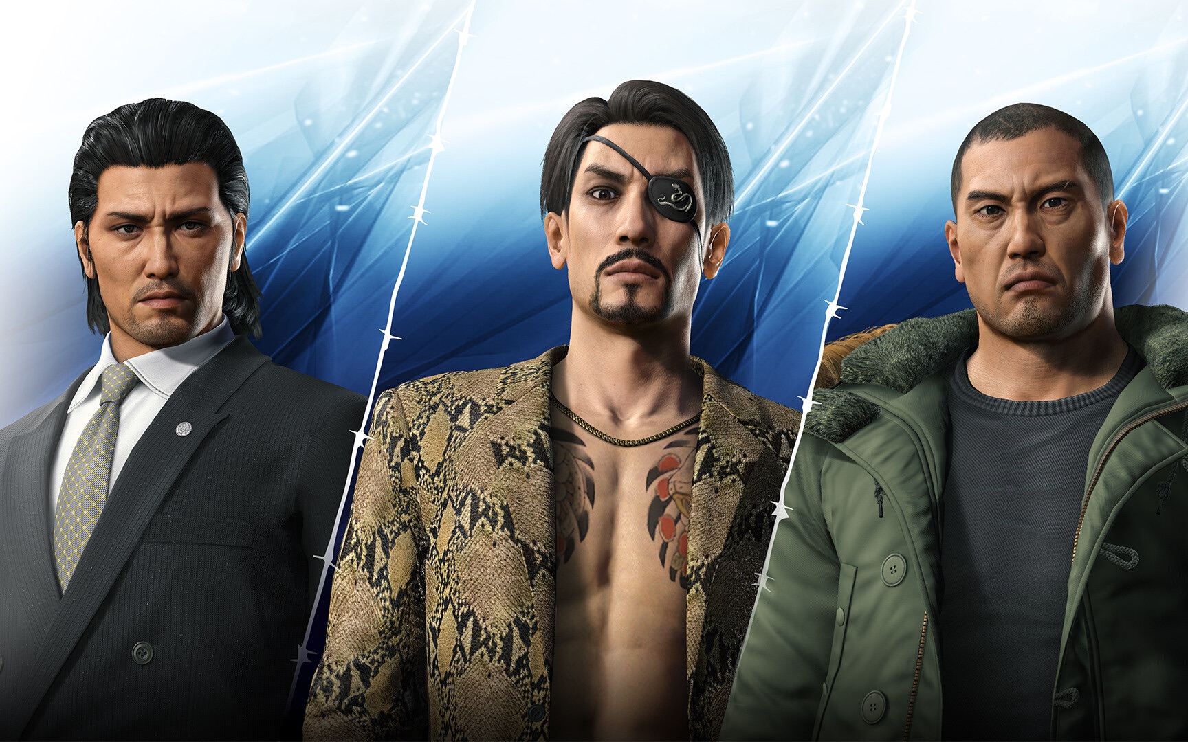 四兄弟合体战四大天王《人中之龙7外传 无名之龙》 桐生一马 真岛吾朗