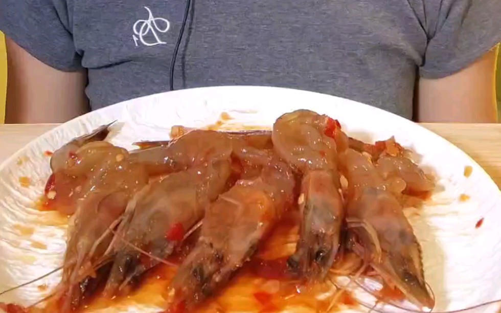 【泰式甜辣无皮虾】晶莹剔透的虾肉吃起来好滑好嫩～泰式虾我感觉是生