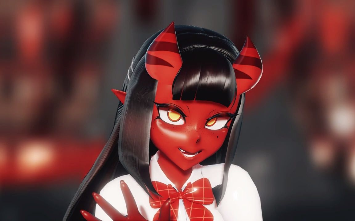 mmd meru the succubus simple dimple tiktok_哔哩哔哩_bilibili