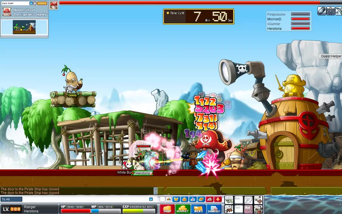 【冒险岛/怀旧】海盗组队任务完结篇#升101级