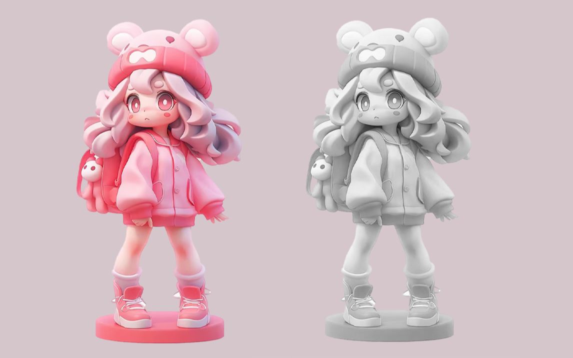 【zbrush雕刻】q版潮玩小手办制作,适合新手入门的案例