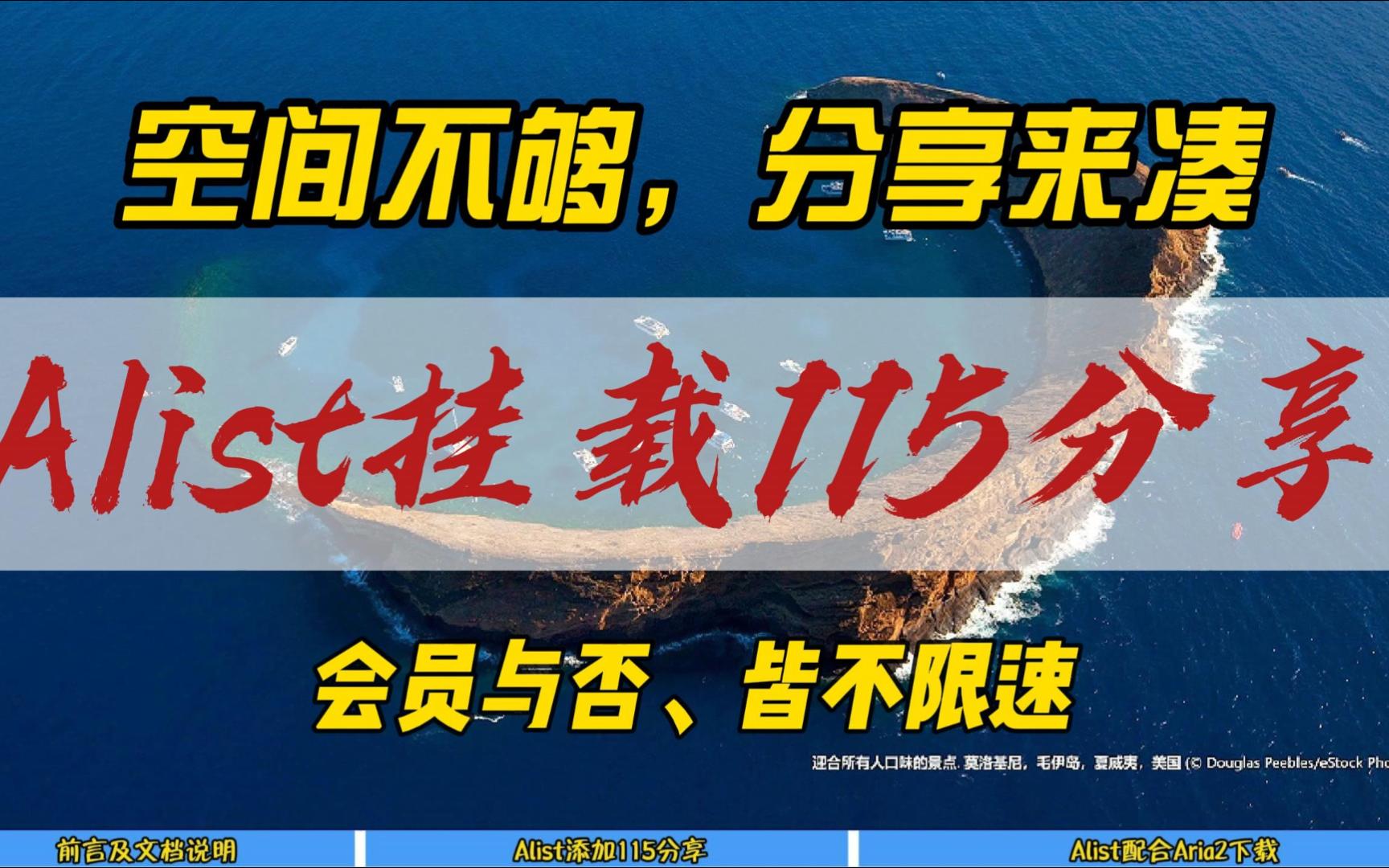 空间不够,分享来凑!Alist挂载115分享~会员与否,皆不限速~哔哩哔哩bilibili