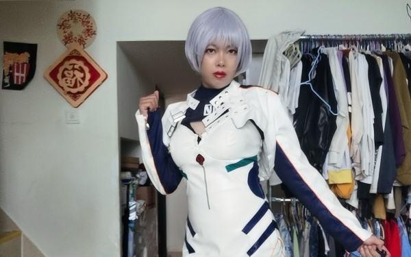 男娘绫波丽新衣服cos