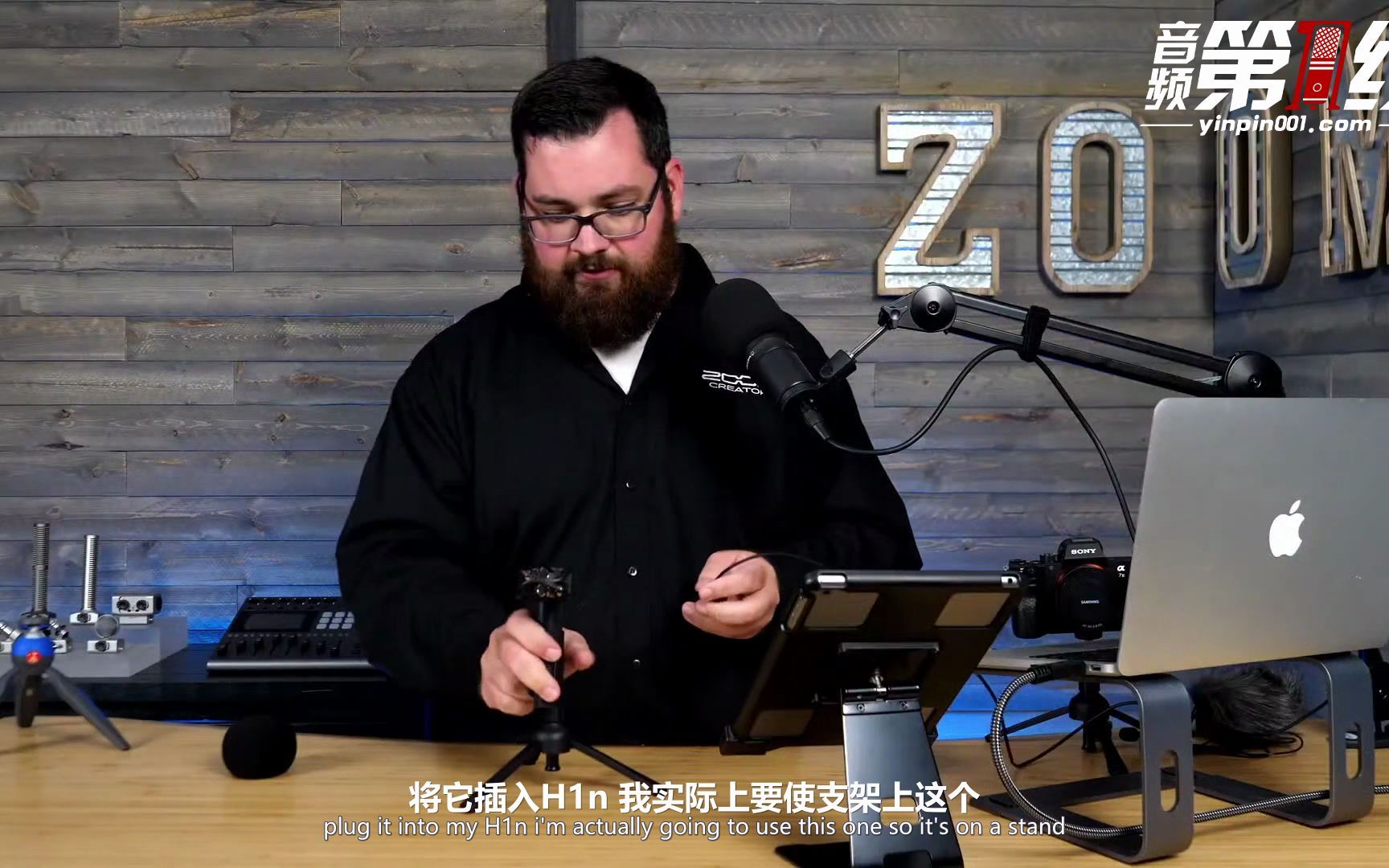 ZOOM H1n 立体声便携录音机用作USB话筒/声卡/读卡器