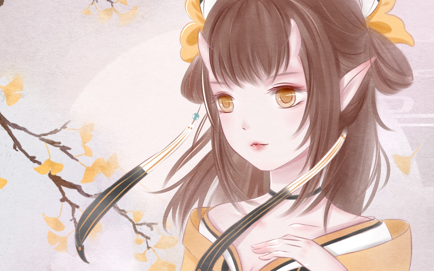 【板绘】来画一只阴阳师里的桃花妖吧~ (皮肤:清香摇影)