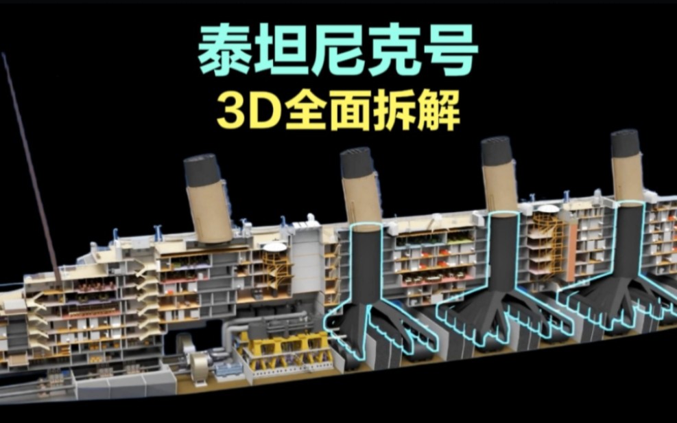 [图]泰坦尼克号3D全面拆解演示