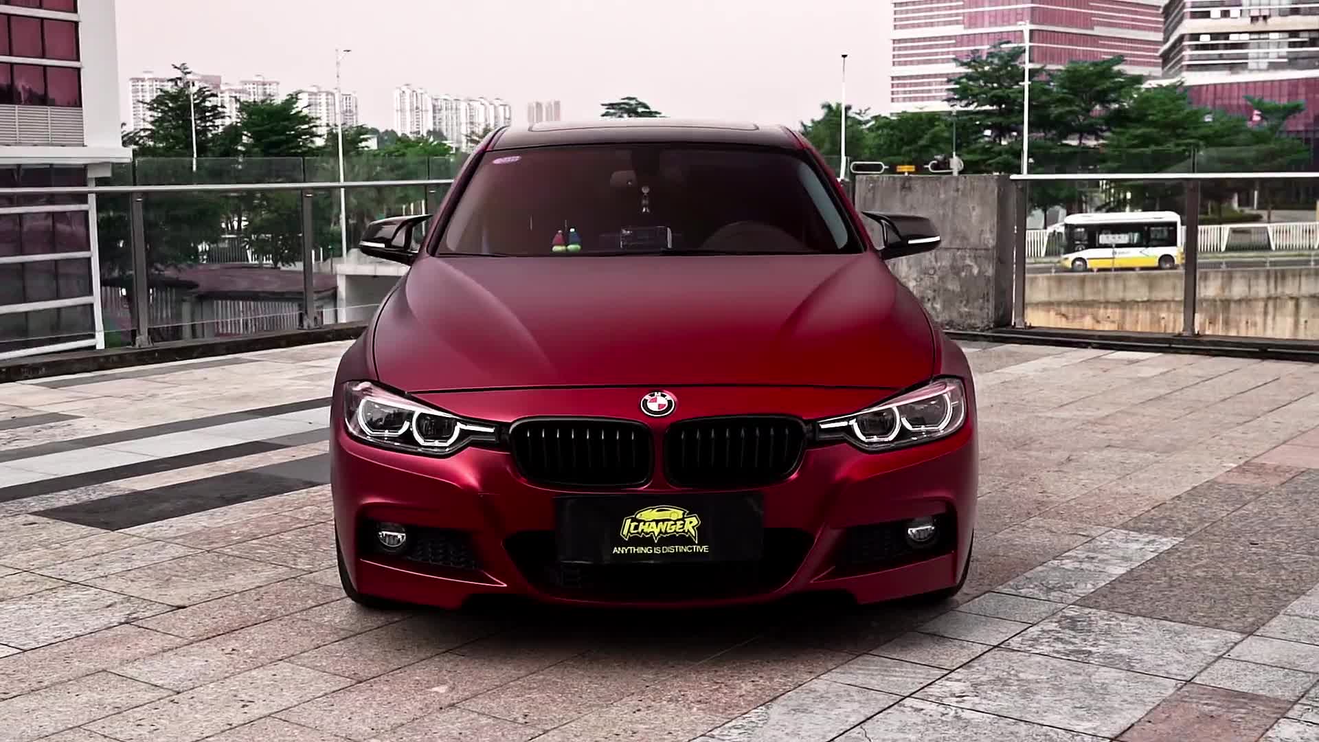 宝马汽车ichanger改色膜罗曼尼红,暗流涌动,风采万千