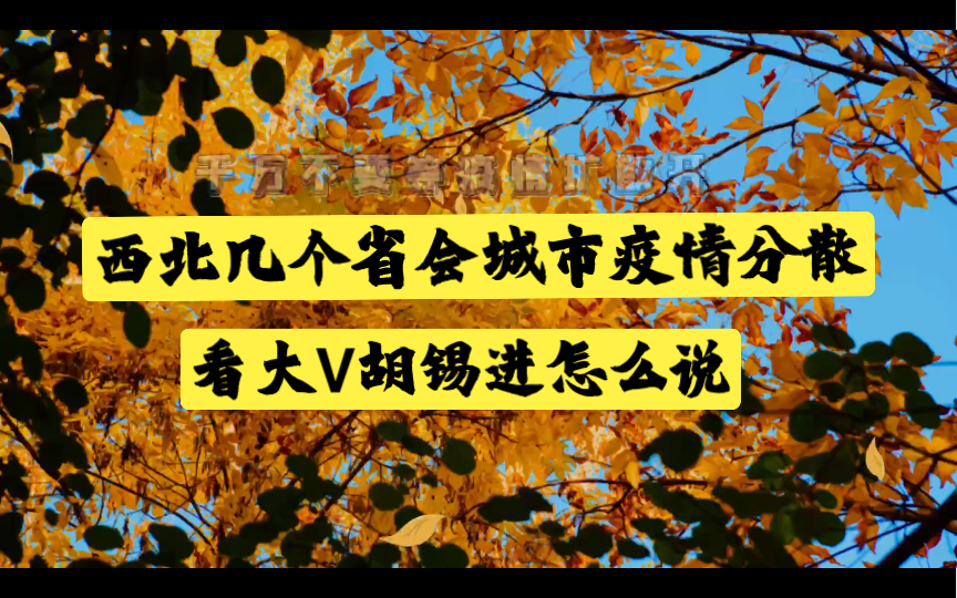 西北偏远落后省份的疫情冲上了热搜,引起了老胡的关注哔哩哔哩bilibili