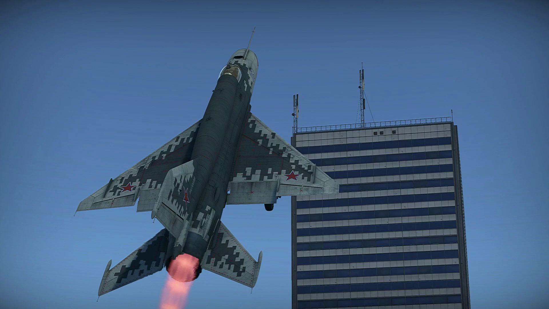 mig-21smt降落在楼顶 - 战争雷霆 - st