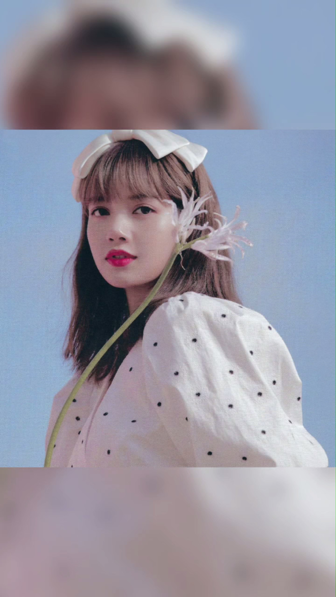 lisa这个大白蝴蝶结好漂亮