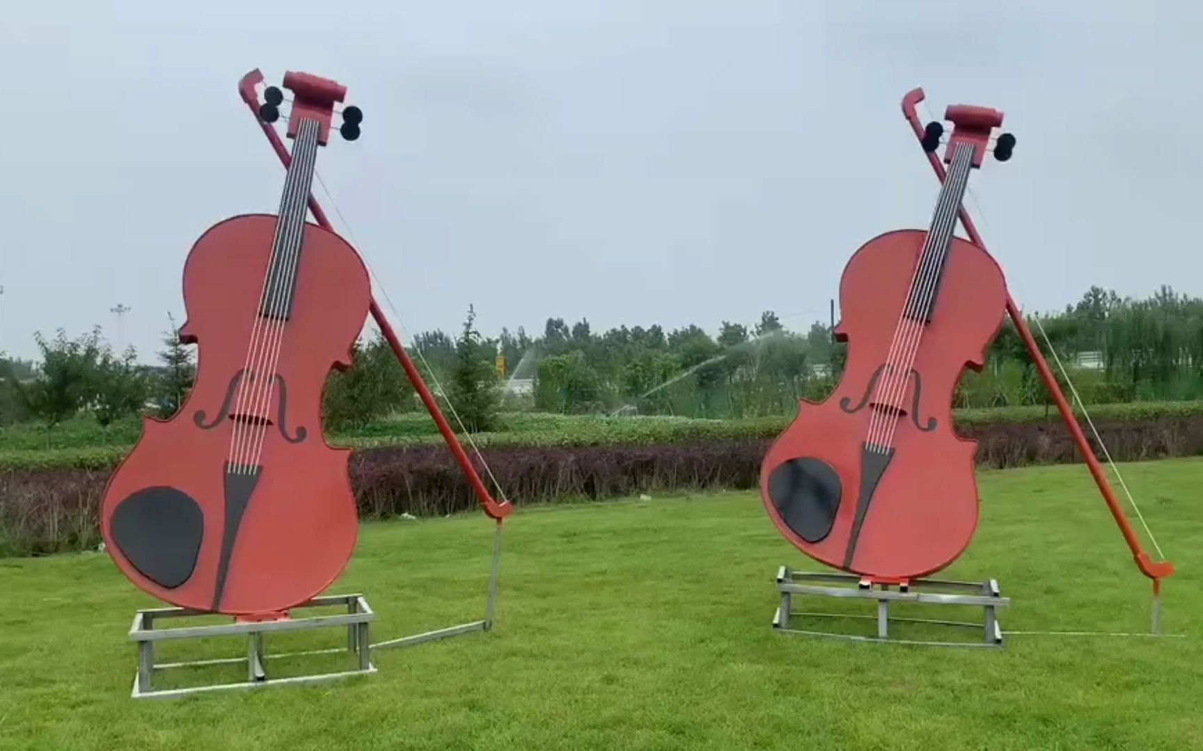 景观小品小提琴雕塑