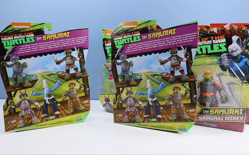 youtube搬运彩星playmates忍者神龟日本武士系列玩具