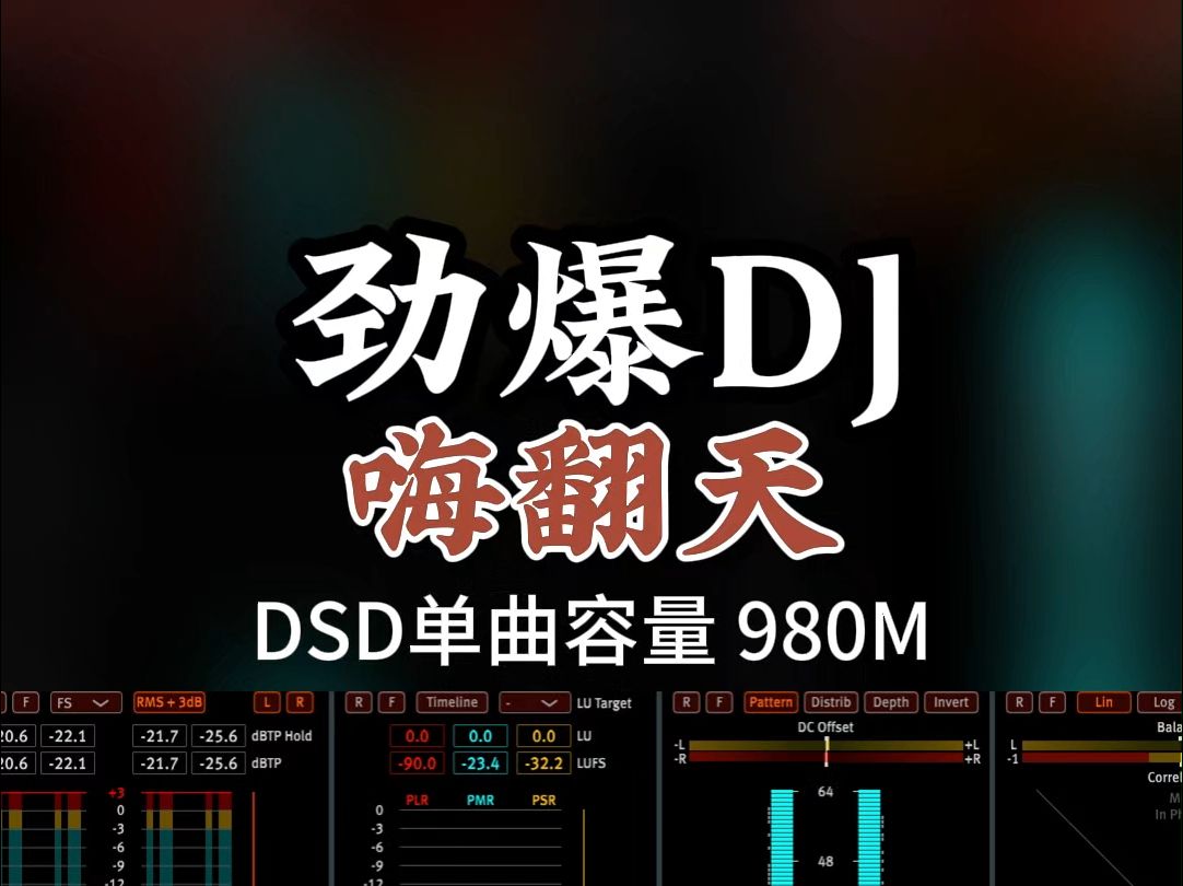 劲爆DJ,网络爆火,嗨翻天!DSD完整版980M,百万调音师专业录音棚制作哔哩哔哩bilibili