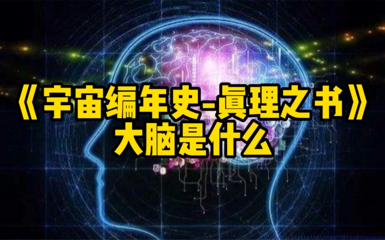 [图]《宇宙编年史—真理之书》｜大脑是什么？﻿