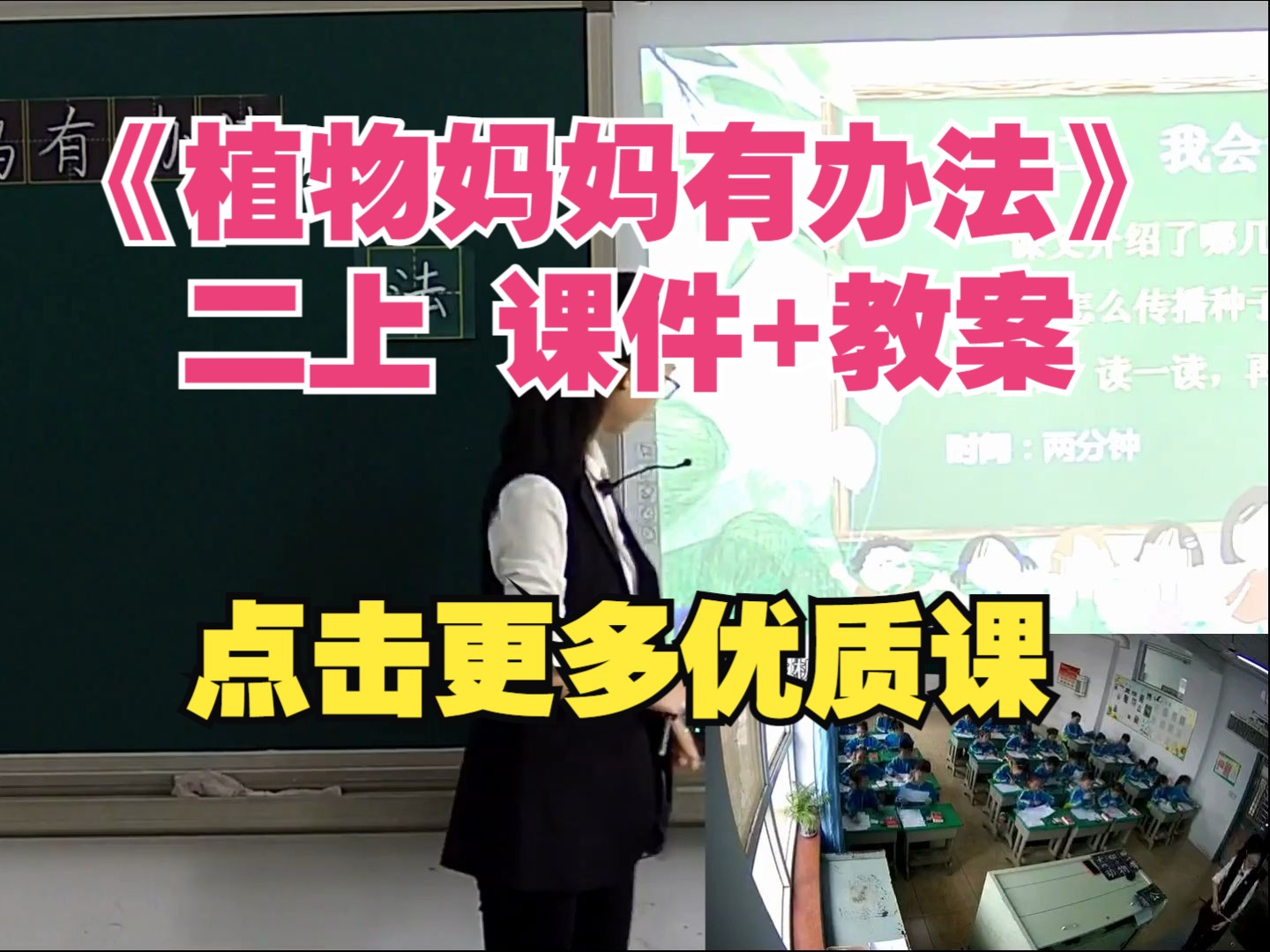 (含课件)小学语文二年级上公开课《植物妈妈有办法》陈凯璇 部编人教